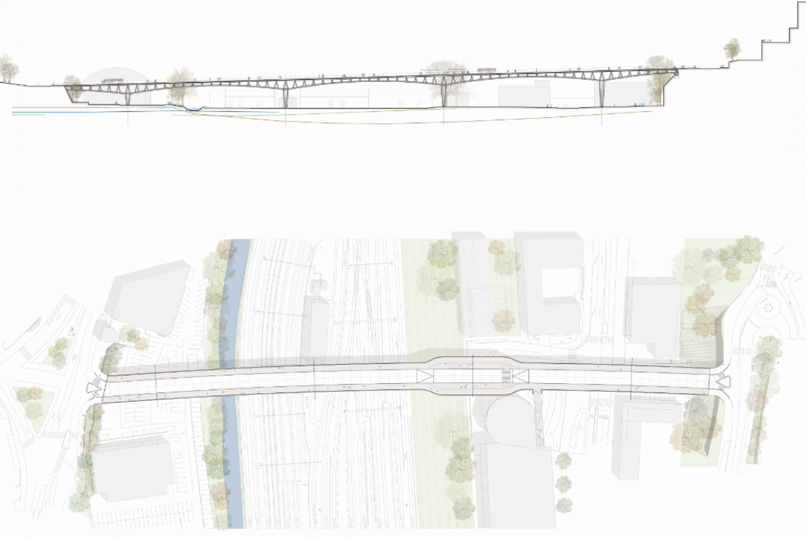 Viaduc - Vue dessin