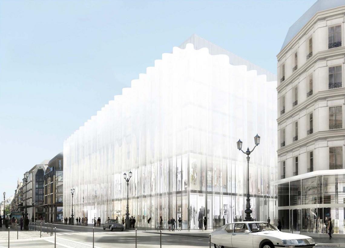Perspective façade Rivoli © SANAA LA SAMARITAINE