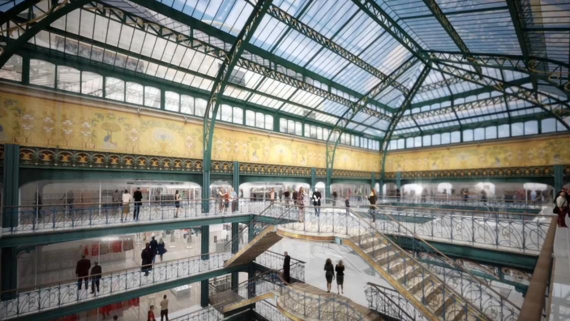 Perspective intérieure bâtiment Jourdain © SANAA LA SAMARITAINE
