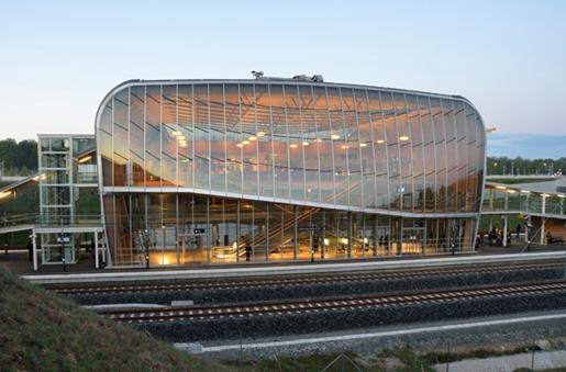 © RFR Vue extérieur Gare TGV de Belfort Montbéliard
