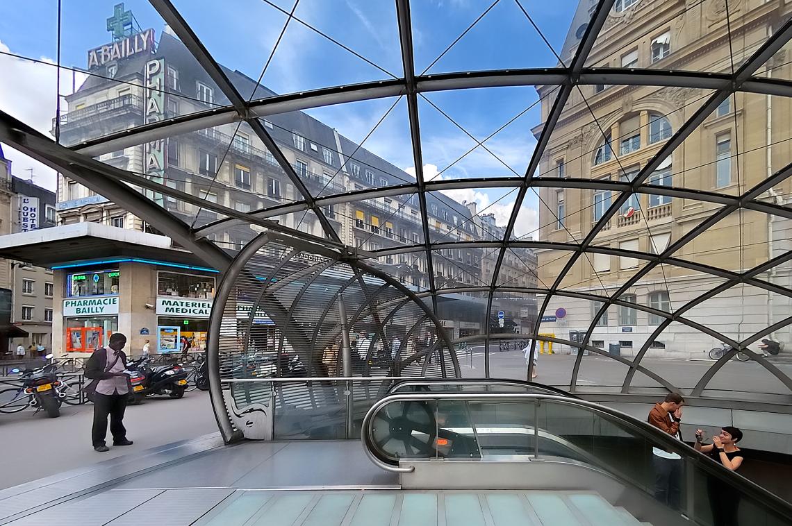 vue intérieure © A. Duhamel Lentille du métro Saint Lazare vue intérieur
