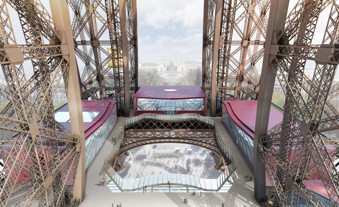 © Moatti & Rivière Development of the first floor of the Eiffel Tower