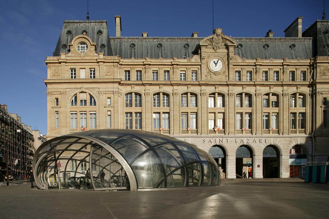 lentille gare saint lazare © RFR Lentille du métro gare Saint Lazare vue d'ensemble