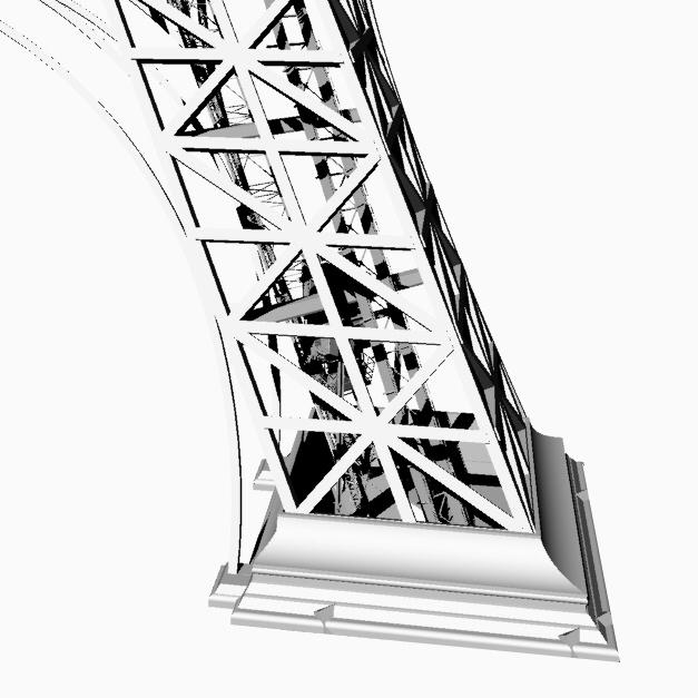 Pilier Nord © RFR Ascenseur Nord de la Tour Eiffel pilier Nord