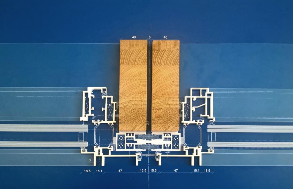 Mock-up of timber façade © RPBW Maison des Avocats RPBW BET structures spéciales