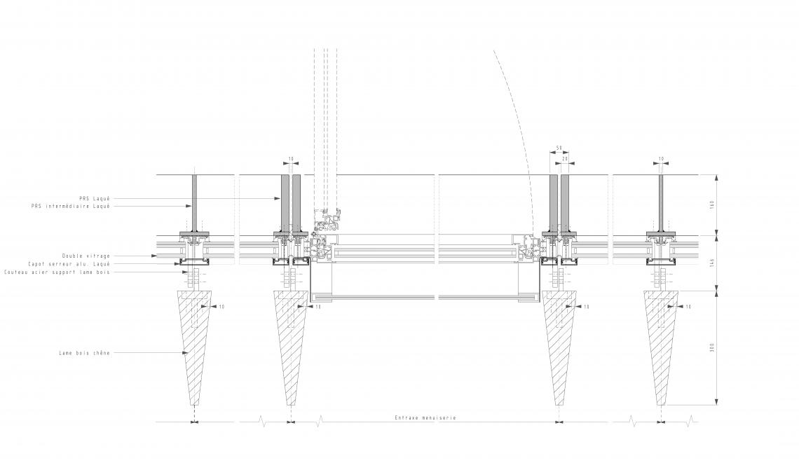 Gare de Saint-Denis Pleyel, Kengo Kuma & Associates - détail plan