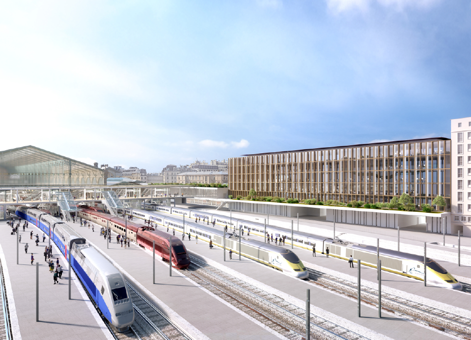 view of the Gateway from the railways