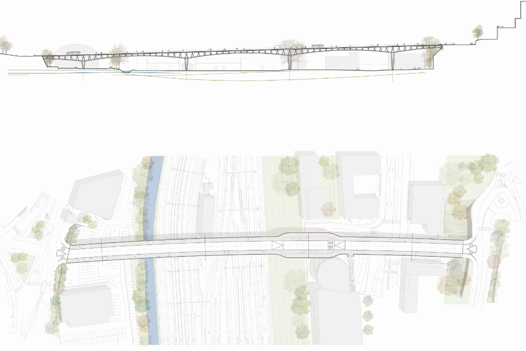 Viaduc - Vue dessin