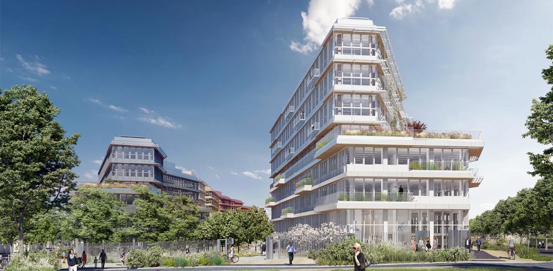 Campus ENGIE vue depuis Pointe des Groues ©SCAU architects Campus ENGIE