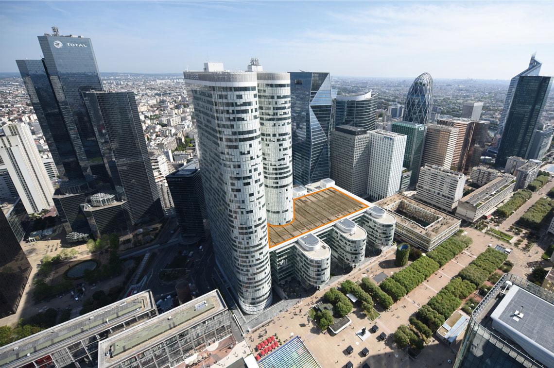 Verrière Cœur Défense ©Jean Paul Viguier Verrière Cœur Défense