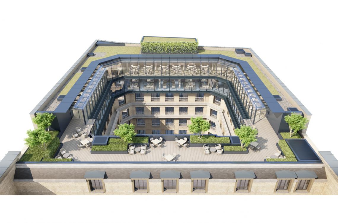 Jean Goujon vue terrasse © Wilmotte & Associés Jean Goujon