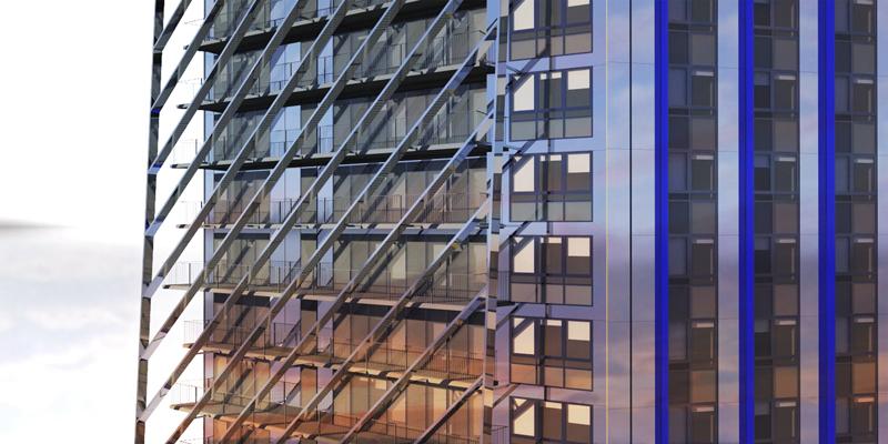 YouFirst Rose de Cherbourg façade sud est © Ateliers Jean Nouvel YouFirst Rose de Cherbourg