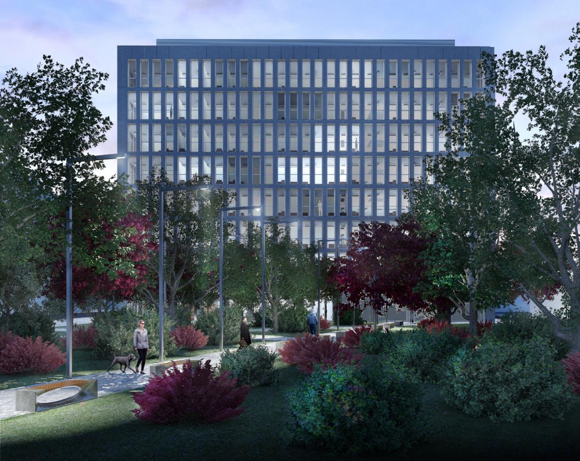 Vue depuis le Parc JUMP © KAAN Architecten JUMP