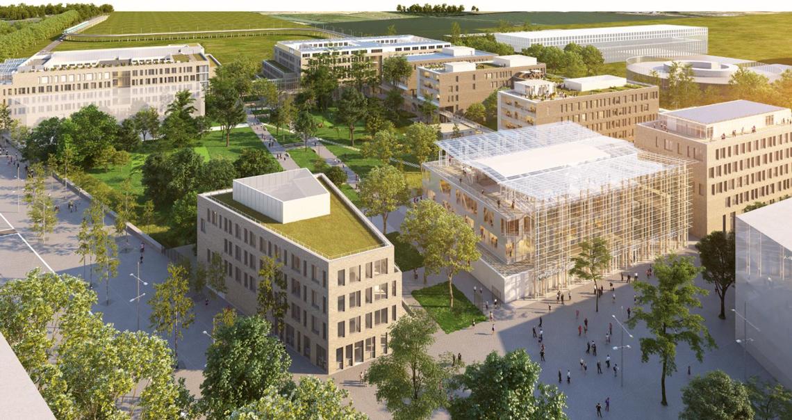 Campus AgroParisTech vue d'ensemble © Patriarche architecture Campus AgroParisTech
