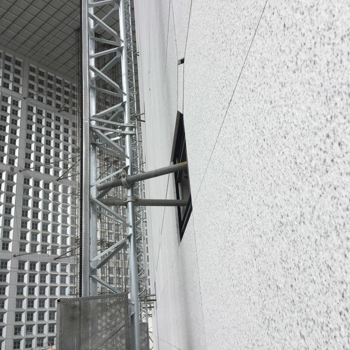 Grande Arche installations de chantier