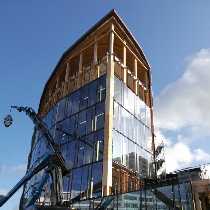 pose des panneaux de façade  