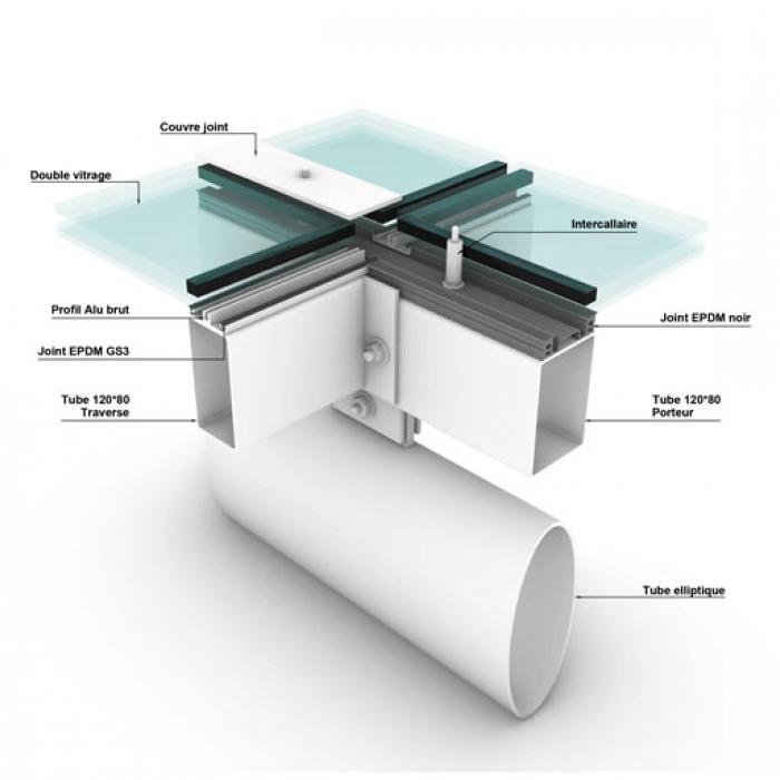 Détail joints de drainage 3D