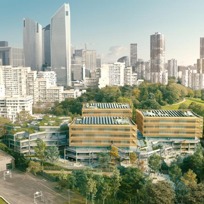  perspective extérieure Open Source École d'Architecture de Nanterre © IT's