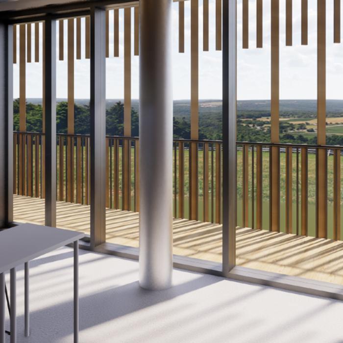 perspective intérieure Open Source École d'Architecture de Nanterre © IT's