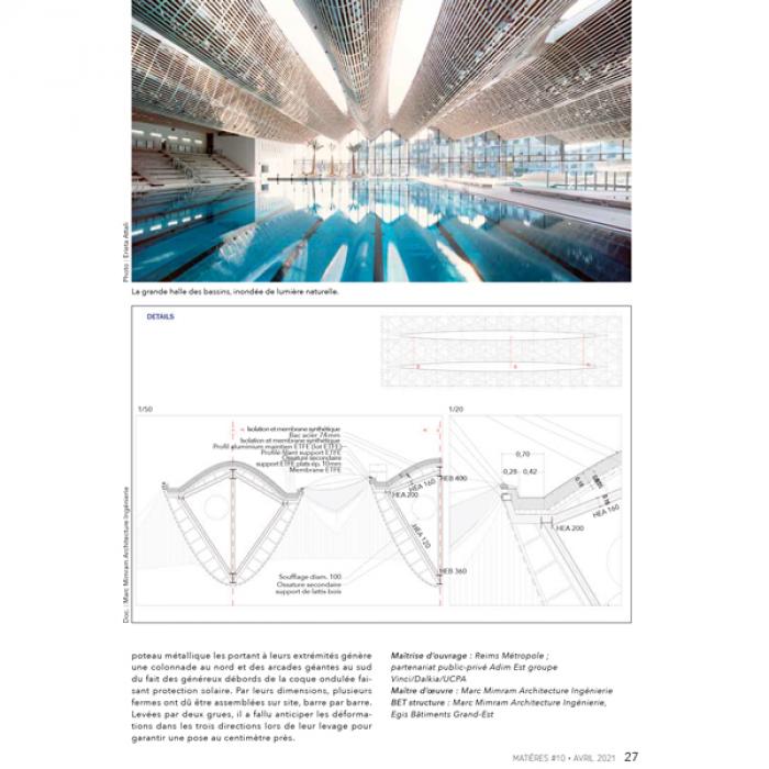 article MATIERES Centre Aqualudique de Reims © Construir'Acier