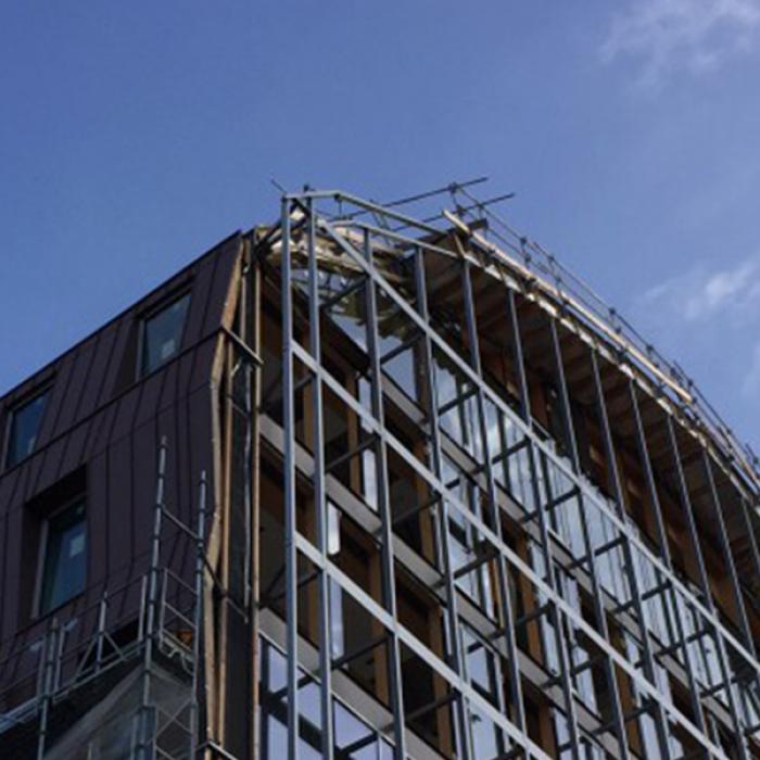 Tranche mur manteau bois 