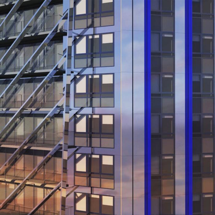 YouFirst - Rose de Cherbourg zoom façade sud est © Ateliers Jean Nouvel 