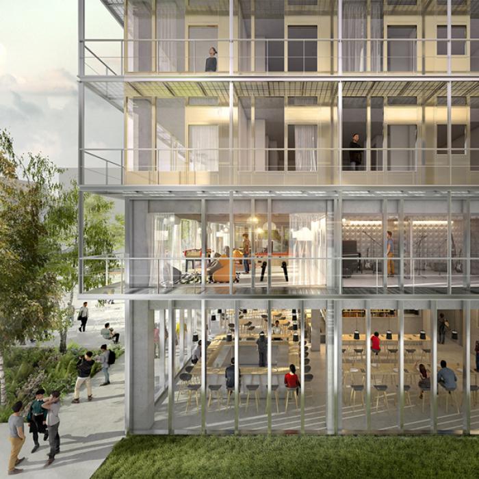 Hôtel Transfert © Think Tank architectures 