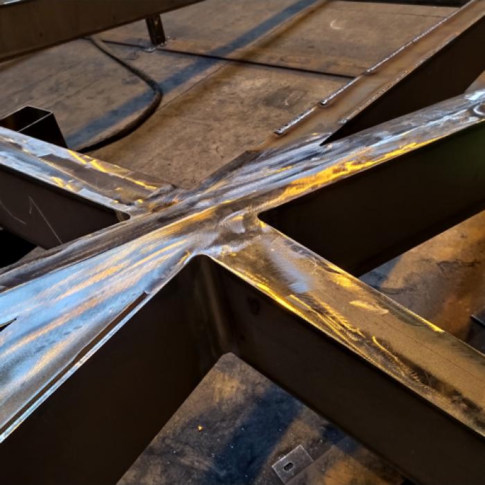 Verrière Porte de Clignancourt vue du dessus nœud de charpente © RFR 