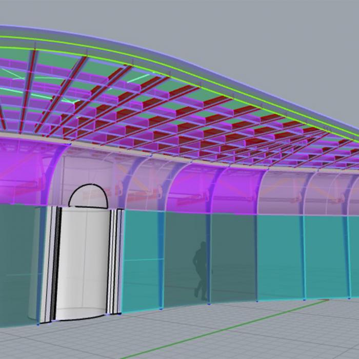 Hôtel Marriott 3d auvent © RFR