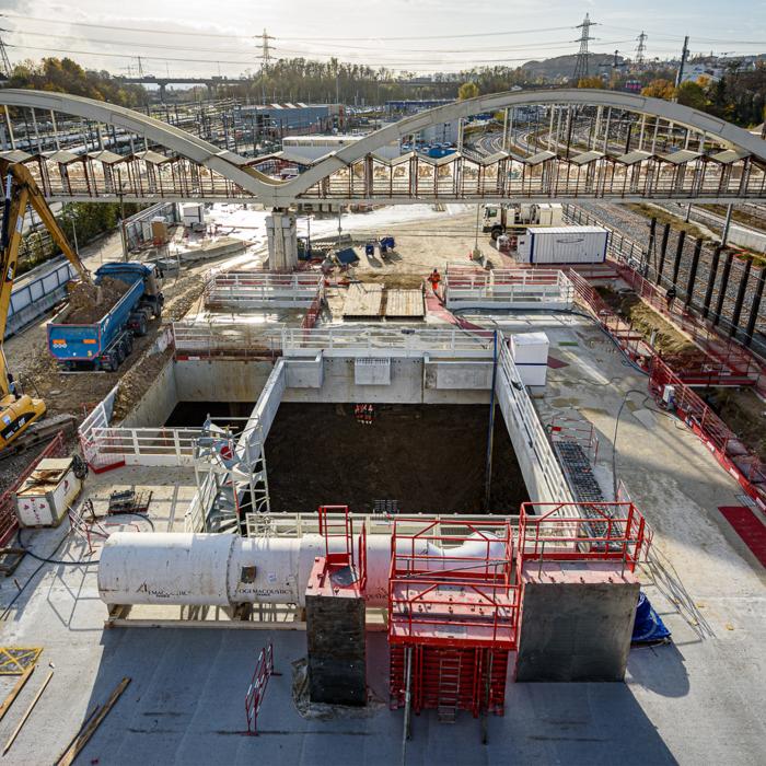 Chantier Gare Massy Palaiseau © SGP Rollando 