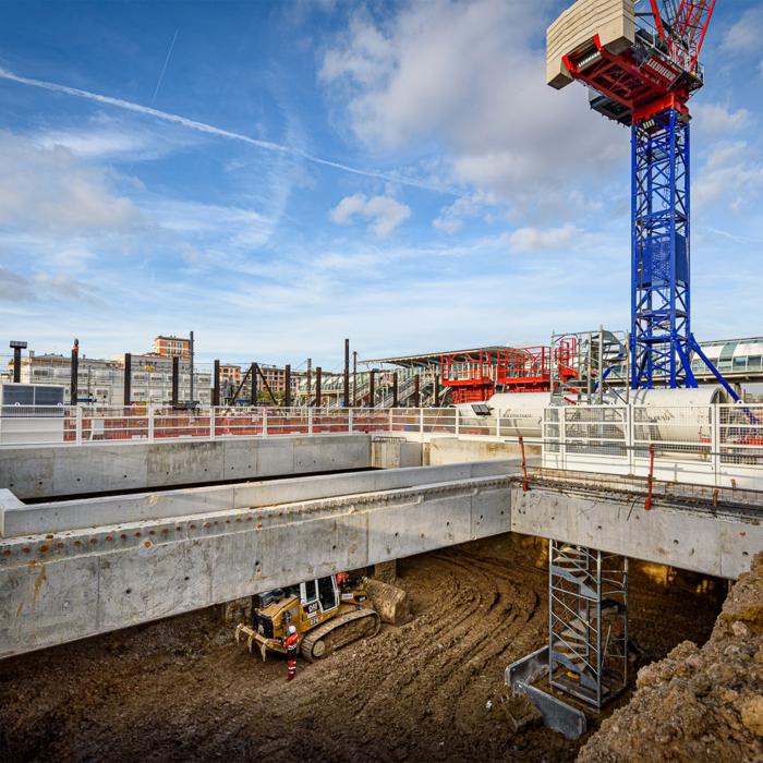 Chantier Gare Massy Palaiseau © SGP Rollando 