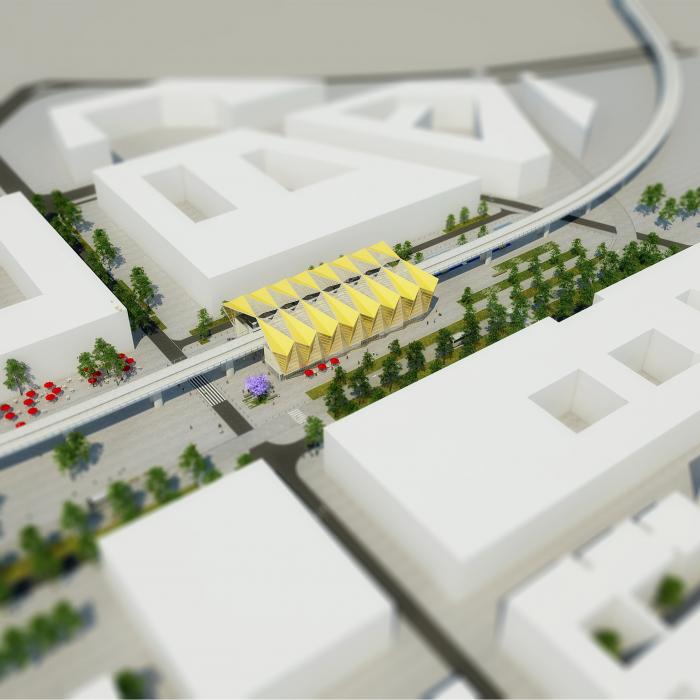 Perspective Gare Orsay Gif © Atelier Novembre