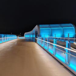 Passerelle de Chartres de nuit  Passerelle de Chartres