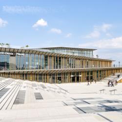 Kengo Kuma & Associates - © Michel Denancé Gare de Saint-Denis Pleyel, Kengo Kuma & Associates- Vue extérieure