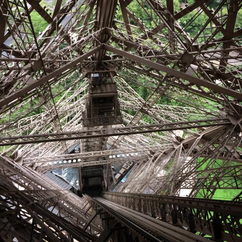 North lift of the Eiffel Tower