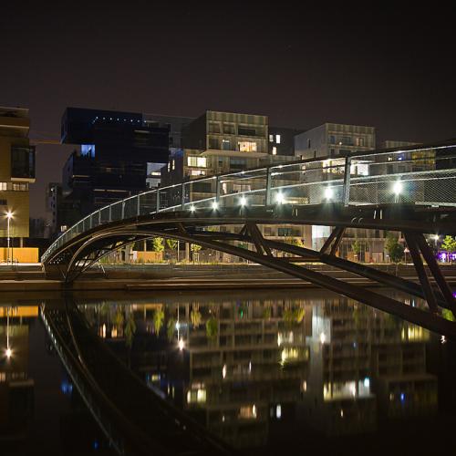 Lyon Confluence footbridge